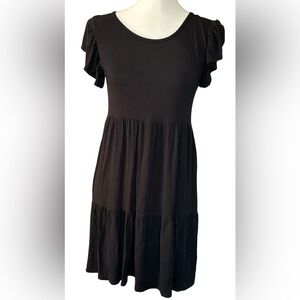 Olivia Rae Black Tiered Dress